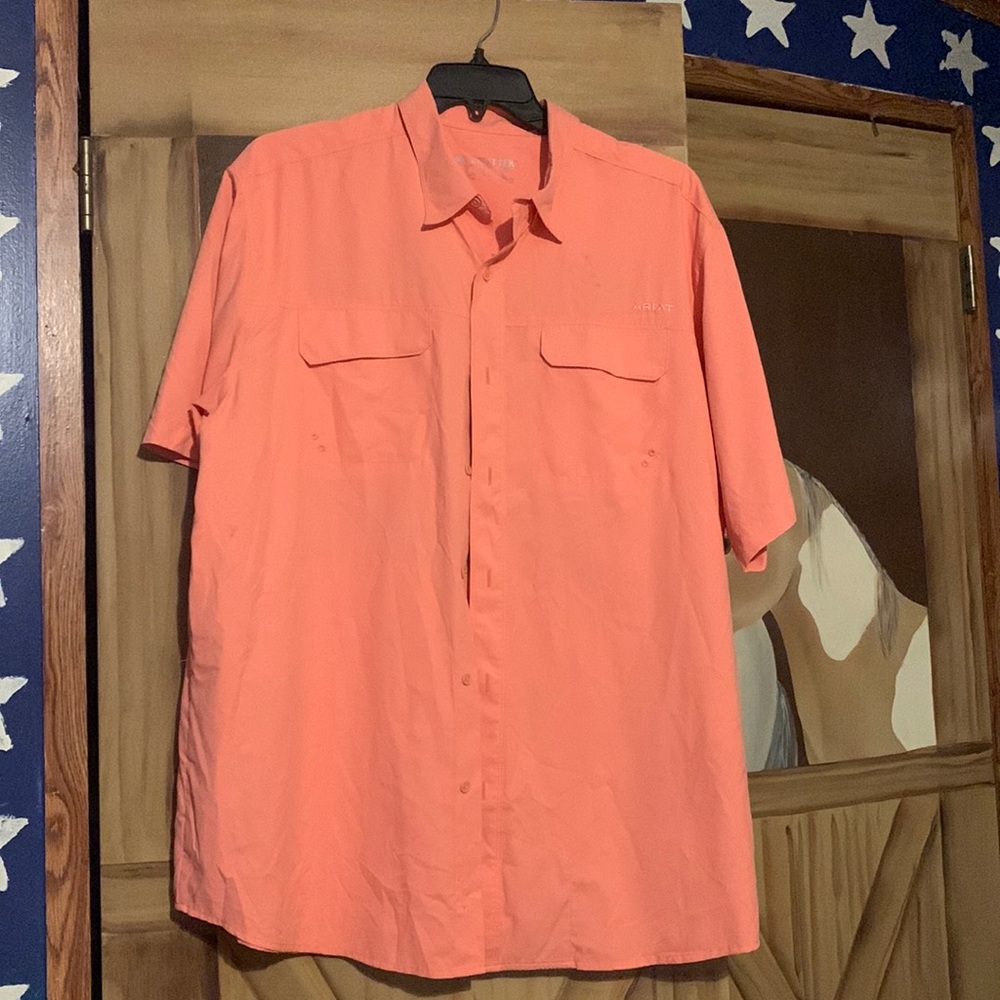 Ariat Tek shirt peach color